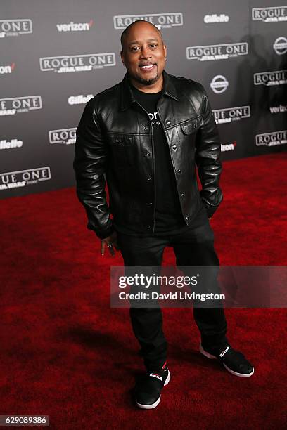 Of FUBU Daymond John arrives at the premiere of Walt Disney Pictures and Lucasfilm's "Rogue One: A Star Wars Story" at the Pantages Theatre on...