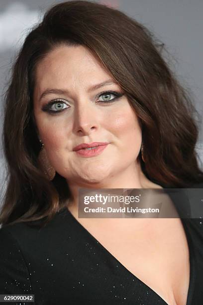 Actress Lauren Ash arrives at the premiere of Walt Disney Pictures and Lucasfilm's "Rogue One: A Star Wars Story" at the Pantages Theatre on December...