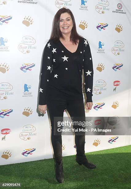 Amanda Lamb attends a screening of We're Going on a Bear Hunt at the Empire Leicester Square in central London.