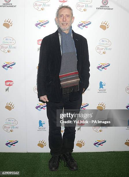 Children's author Michael Rosen attends a screening of We're Going on a Bear Hunt at the Empire Leicester Square in central London.