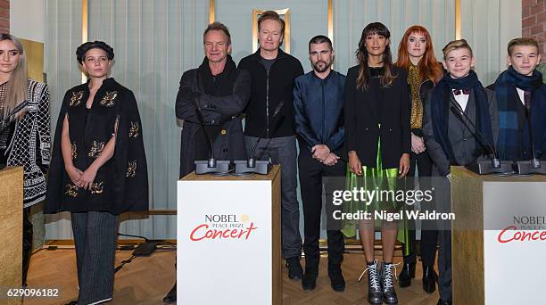 Ingrid Helene Havik of Highasakite, Halsey, Sting, Conan O'Brien, Juanes, Aino Jawo of Icona Pop, Caroline Hjelt of Icona Pop, Martinus Gunnarsen of...