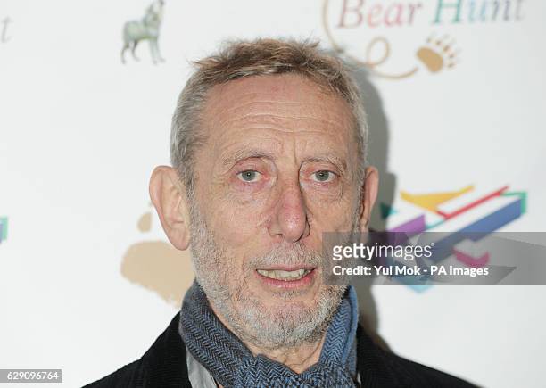 Children's author Michael Rosen attends a screening of We're Going on a Bear Hunt at the Empire Leicester Square in central London.