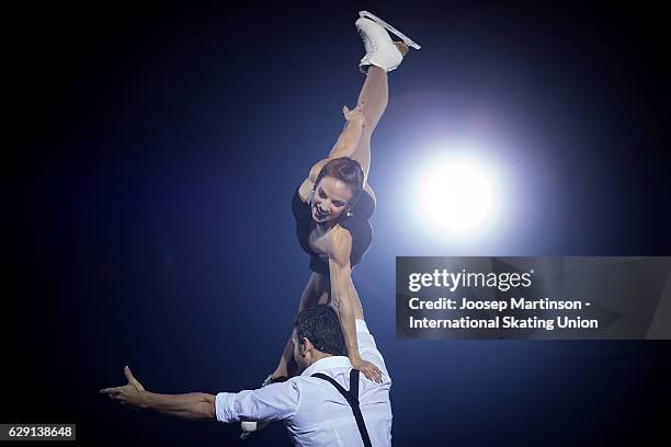 Meagan Duhamel and Eric Radford of Canada perform during Gala Exhibition on day four of the ISU Junior and Senior Grand Prix of Figure Skating Final...