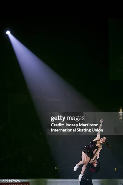 Tessa Virtue and Scott Moir of Canada perform during Gala Exhibition on day four of the ISU Junior and Senior Grand Prix of Figure Skating Final at...