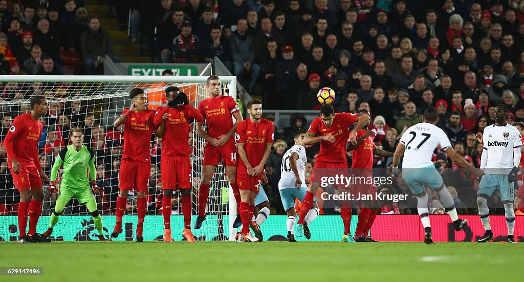 Liverpool v West Ham United - Premier League