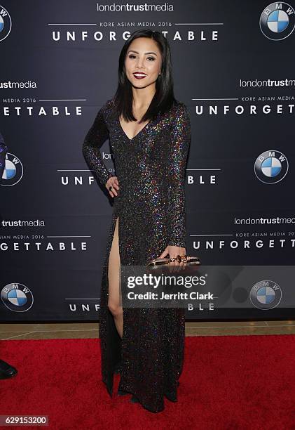 Anna Akana attends the 15th Annual Unforgettable Gala at The Beverly Hilton Hotel on December 10, 2016 in Beverly Hills, California.