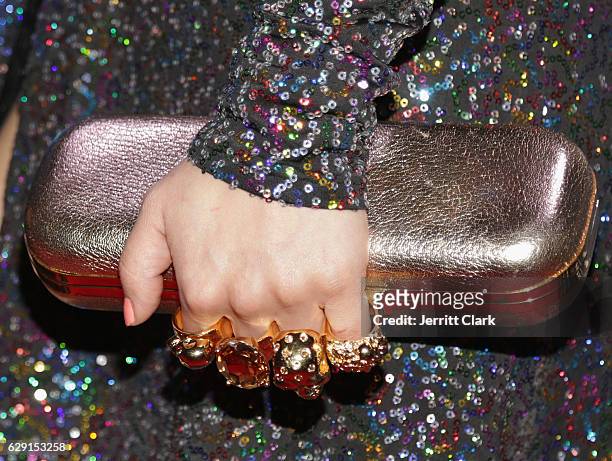 Anna Akana ring detail at the 15th Annual Unforgettable Gala at The Beverly Hilton Hotel on December 10, 2016 in Beverly Hills, California.