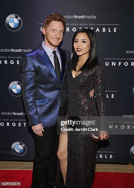 Actress Anna Akana and guest attend 15th Annual Unforgettable Gala at The Beverly Hilton Hotel on December 10, 2016 in Beverly Hills, California.