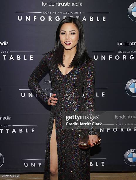 Anna Akana attends the 15th Annual Unforgettable Gala at The Beverly Hilton Hotel on December 10, 2016 in Beverly Hills, California.