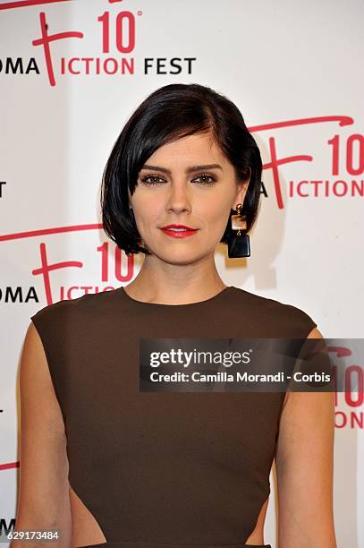 Annabel Scholey attends a red carpet for the Fiction Fest Award on December 11, 2016 in Rome, Italy.