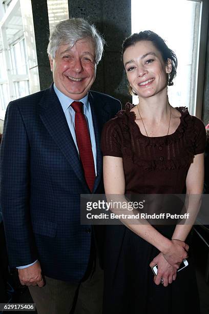 Director of Opera de Paris Stephane Lissner and Paris National Opera dance director Aurelie Dupont attend the "Reves d'Enfant" : Charity Gala, with...