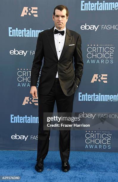 Actor Timothy Simons attends The 22nd Annual Critics' Choice Awards at Barker Hangar on December 11, 2016 in Santa Monica, California.