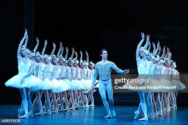 Attend the "Reves d'Enfant" : Charity Gala, with the representation of "Le Lac des Cygnes", at Opera Bastille on December 11, 2016 in Paris, France.