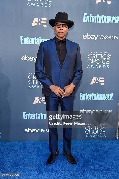 Actor RuPaul Charles attends The 22nd Annual Critics' Choice Awards at Barker Hangar on December 11, 2016 in Santa Monica, California.