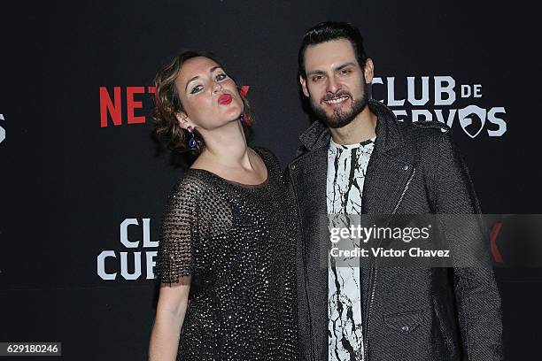 Paula Serrano and guest attend the Netflix Club De Cuervos Season 2 launch party at Cinemex Patriotismo on December 10, 2016 in Mexico City, Mexico.