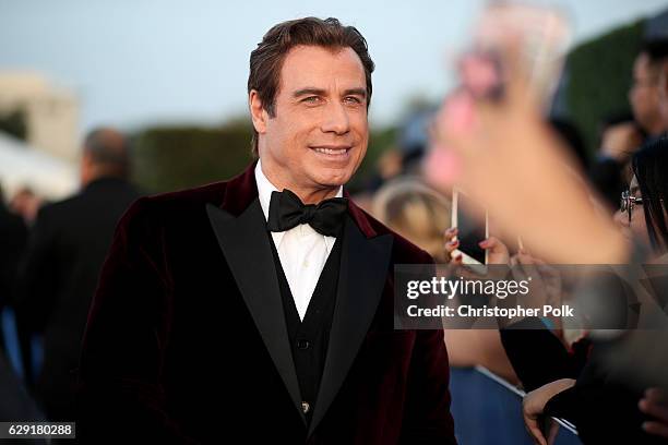 Actor John Travolta attends The 22nd Annual Critics' Choice Awards at Barker Hangar on December 11, 2016 in Santa Monica, California.