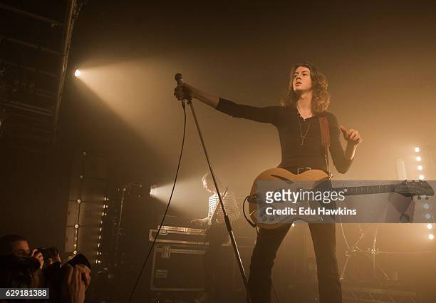 Tom Ogden of Blossoms performs live on stage at O2 Academy Oxford on December 11, 2016 in Oxford, England.