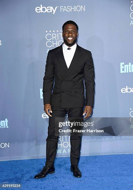 Actor Kevin Hart attends The 22nd Annual Critics' Choice Awards at Barker Hangar on December 11, 2016 in Santa Monica, California.