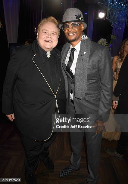 Actors Louie Anderson and Damon Wayans attend The 22nd Annual Critics' Choice Awards at Barker Hangar on December 11, 2016 in Santa Monica,...