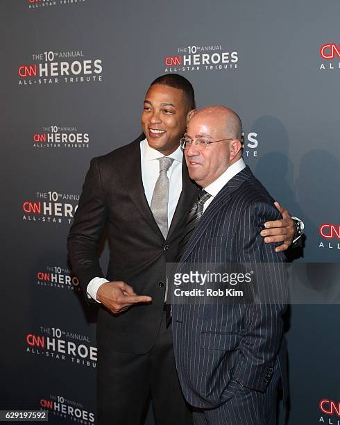 President Jeff Zucker and Don Lemon attend the 10th Anniversary CNN Heroes at American Museum of Natural History on December 11, 2016 in New York...