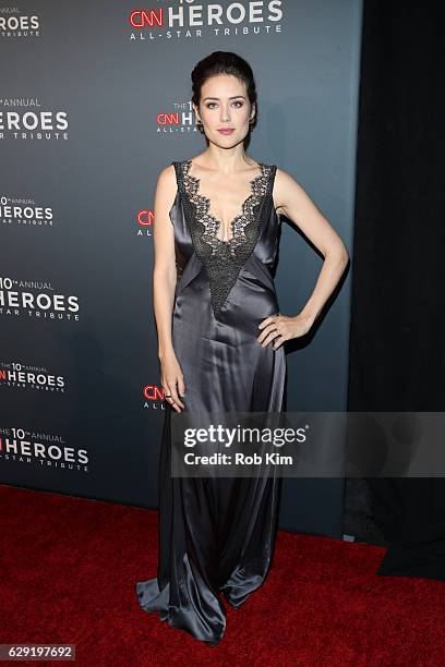 Megan Boone attends the 10th Anniversary CNN Heroes at American Museum of Natural History on December 11, 2016 in New York City.