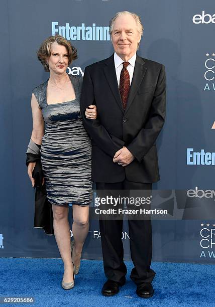 Actors Annette O'Toole and Michael McKean attend The 22nd Annual Critics' Choice Awards at Barker Hangar on December 11, 2016 in Santa Monica,...