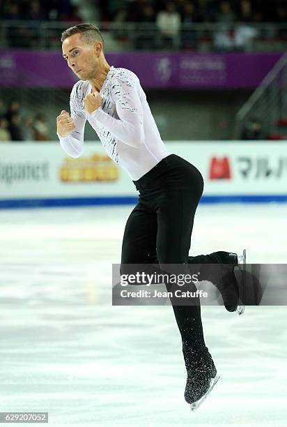 Adam Rippon of USA competes during Men's Free program on day three of the ISU Grand Prix of Figure Skating 2016 at Palais Omnisports Marseille...