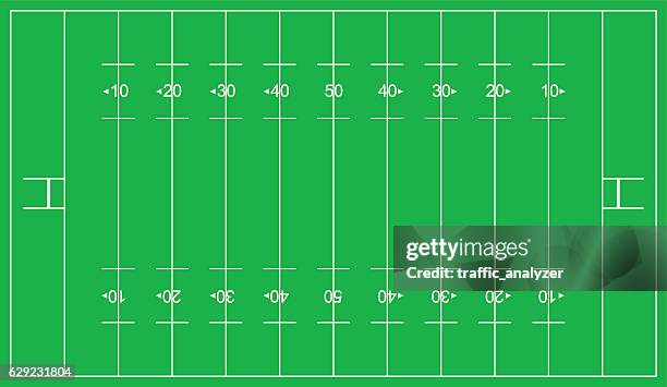 ilustraciones, imágenes clip art, dibujos animados e iconos de stock de campo de la liga del rugbi - campo de rugby