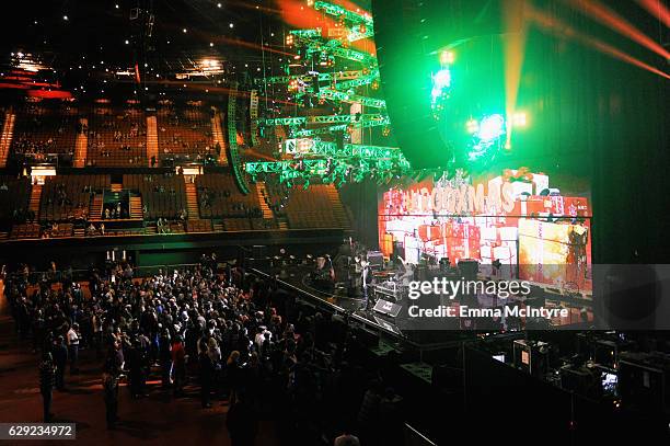 General view of the stage is light display seen at 106.7 KROQ Almost Acoustic Christmas 2016 - Night 2 at The Forum on December 11, 2016 in...