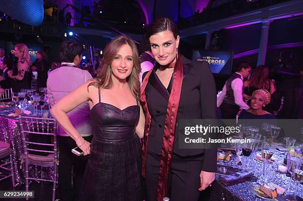 Journalist Alison Kosik and singer Idina Menzel attend the CNN Heroes Gala 2016 at the American Museum of Natural History on December 11, 2016 in New...