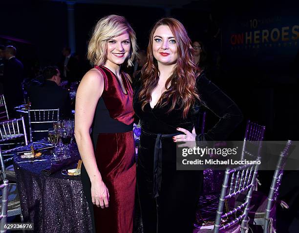 Kate Bolduan and Samantha Barry attend the CNN Heroes Gala 2016 at the American Museum of Natural History on December 11, 2016 in New York City....