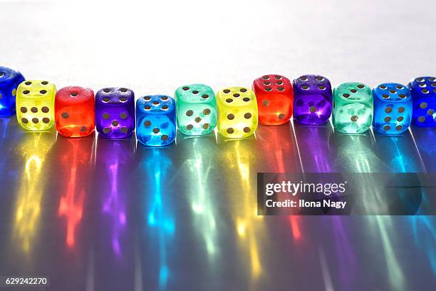 Colorful Dice High-Res Stock Photo