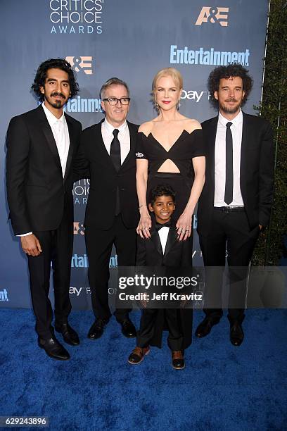 Actor Dev Patel, screenwriter Luke Davies, actress Nicole Kidman, actor Sunny Pawar and director Garth Davis attend The 22nd Annual Critics' Choice...