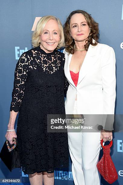 Producer Nina Jacobson and guest attend The 22nd Annual Critics' Choice Awards at Barker Hangar on December 11, 2016 in Santa Monica, California.
