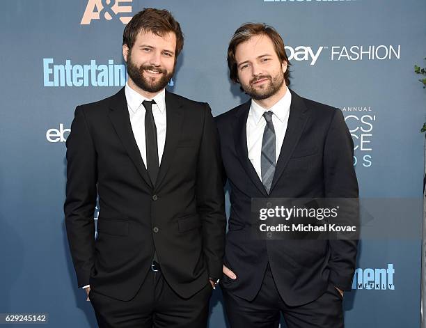 Directors Matt Duffer and Ross Duffer attend The 22nd Annual Critics' Choice Awards at Barker Hangar on December 11, 2016 in Santa Monica, California.