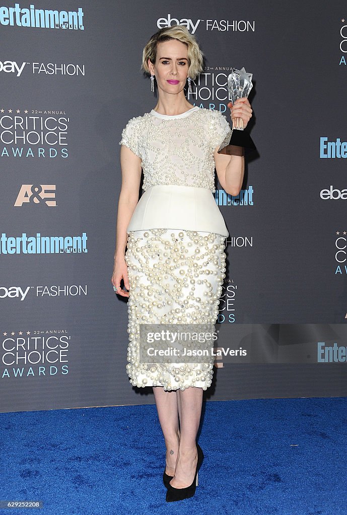 The 22nd Annual Critics' Choice Awards - Press Room