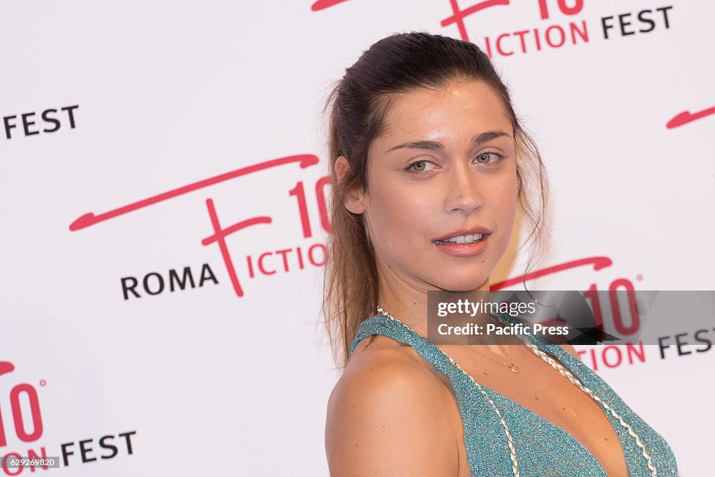 Ludovica Frasca on the red carpet for Immaturi La Serie during the