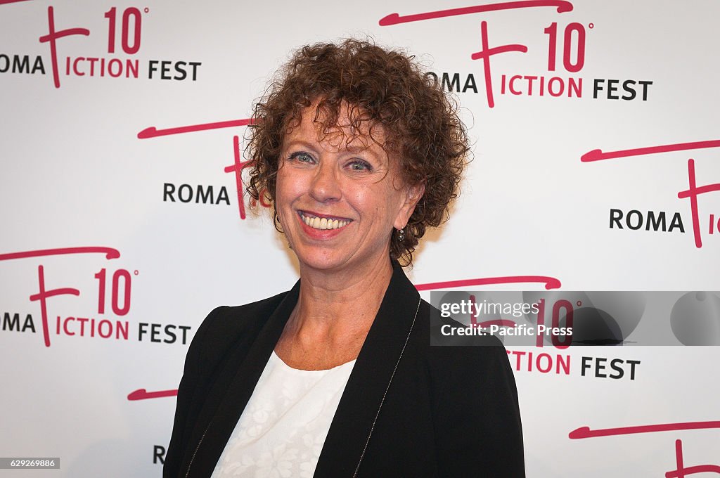 Paola Tiziana Cruciani attends a red carpet for "Immaturi -...