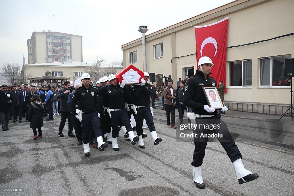 Funeral held for martyred policemen in Turkey