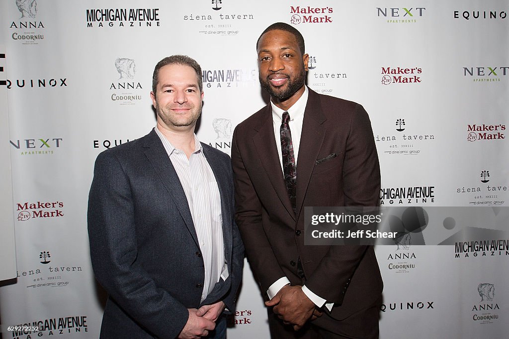 Michigan Avenue Magazine Celebrates Its Winter Issue With Dwyane Wade at Siena Tavern