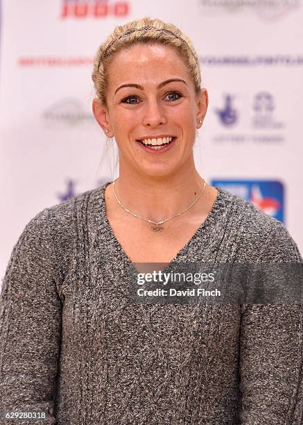 Rio Olympic judo bronze medallist, Sally Conway, presented the medals during the 2016 British Senior Judo Championships at the English Institute of...