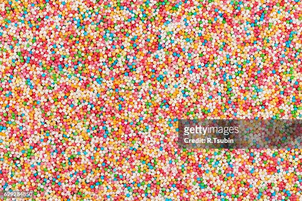 colorful sugar balls - confetti background bildbanksfoton och bilder