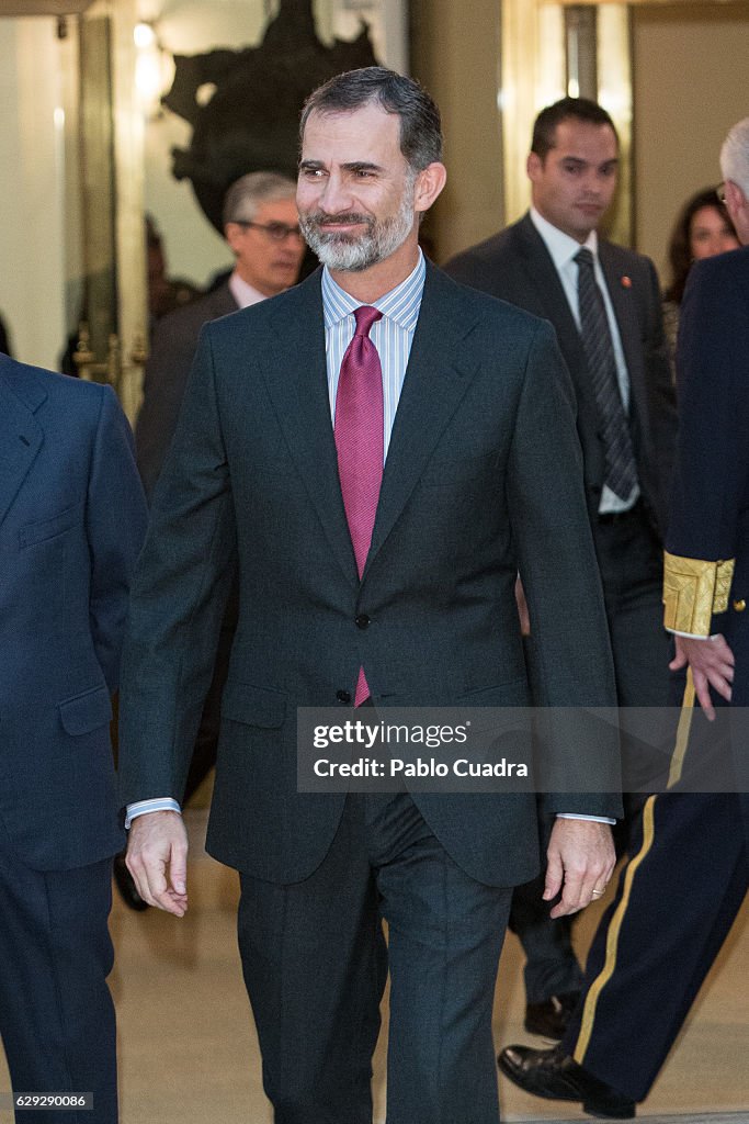 King Felipe VI Of Spain Receives 'Que Es Un Rey Para Ti' Competition Winners