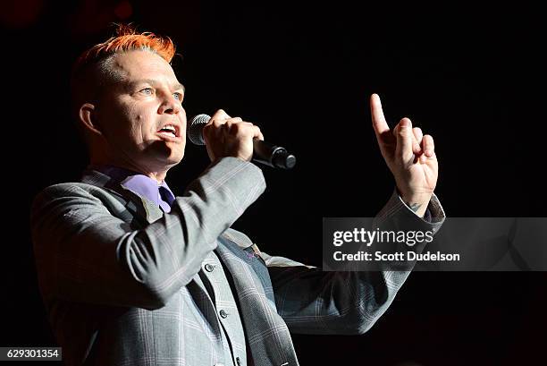 Drummer Adrian Young of the band No Doubt appears onstage during KROQ's Almost Acoustic Christmas at The Forum on December 11, 2016 in Inglewood,...