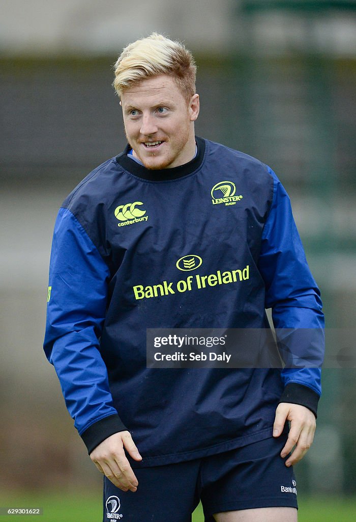 Leinster Rugby Squad Training and Press Conference