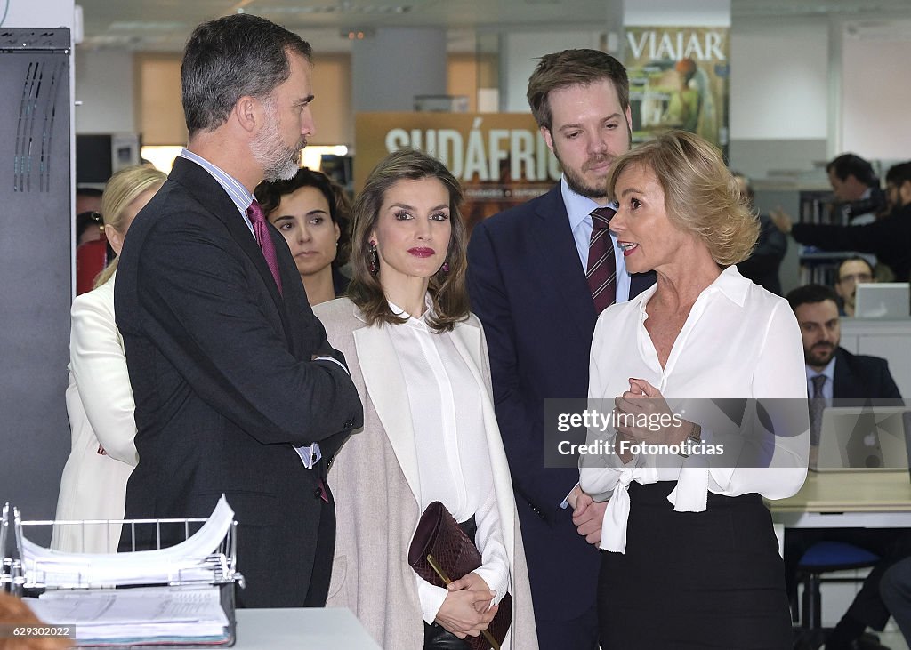 Spanish Royals Visit Zeta Group On Its 40th Anniversary