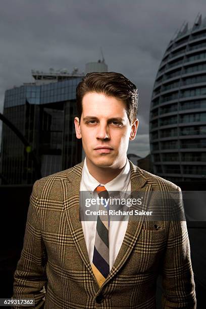 Journalist, entrepreneur, public speaker and technology editor for Breitbart News, Milo Yiannopoulos is photographed for the Observer on June 13,...
