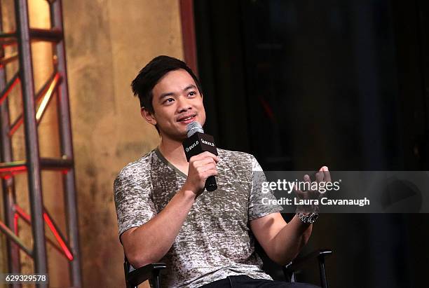 Osric Chau attends Build Presents to discuss "Dirk Gently's Holistic Detective Agency" at AOL HQ on December 12, 2016 in New York City.