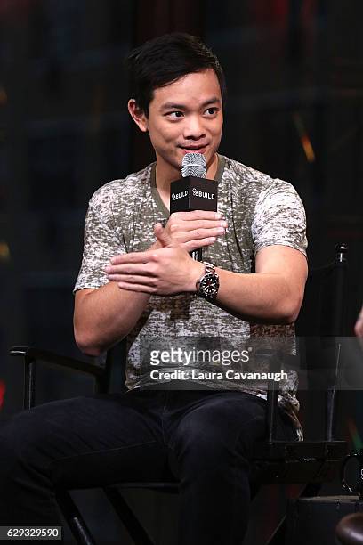 Osric Chau attends Build Presents to discuss "Dirk Gently's Holistic Detective Agency" at AOL HQ on December 12, 2016 in New York City.