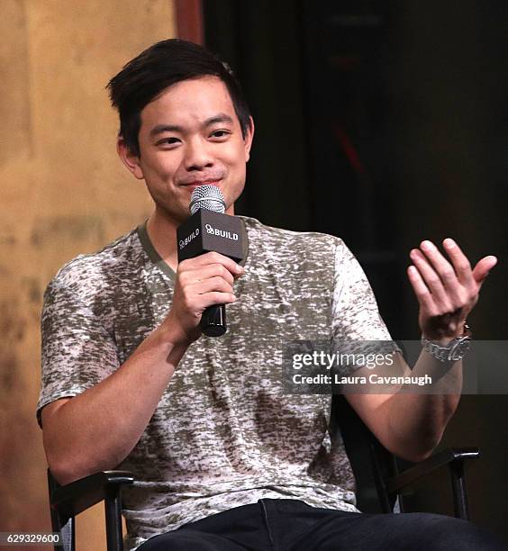 Osric Chau attends Build Presents to discuss "Dirk Gently's Holistic Detective Agency" at AOL HQ on December 12, 2016 in New York City.